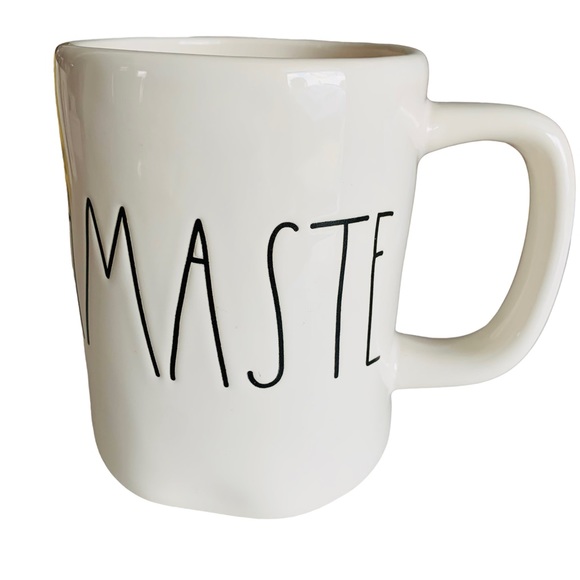 Rae Dunn | Namaste White Mug Coffee Tea Fall Spring Summer Cozy Relaxed Cute - Picture 3 of 6
